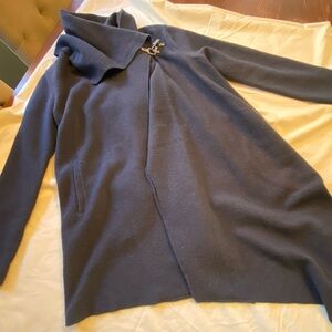 Garnet Hill Women's Navy wool Cape Coat